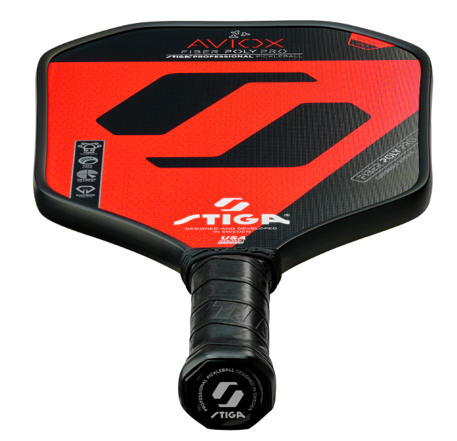 STIGA アビオックス ファイバーポリ プロ レッド(Paddle Aviox Fiber Poly Pro Red)