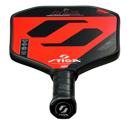 STIGA アビオックス ファイバーポリ プロ レッド（Paddle Aviox Fiber Poly Pro Red）