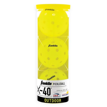 Franklin X-40 屋外用ピックルボール（X-40 Outdoor Pickleballs）3/12/100 Packs