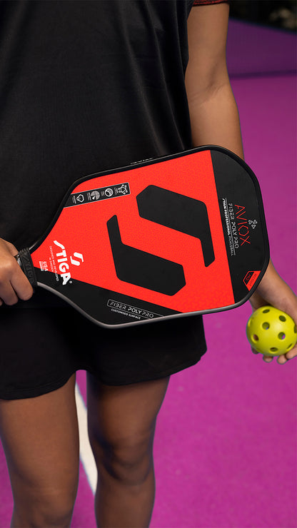 STIGA アビオックス ファイバーポリ プロ レッド（Paddle Aviox Fiber Poly Pro Red）