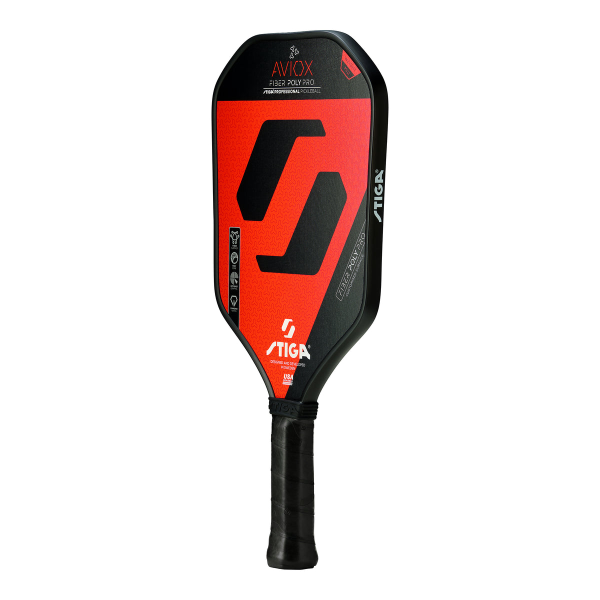 STIGA アビオックス ファイバーポリ プロ レッド（Paddle Aviox Fiber Poly Pro Red）
