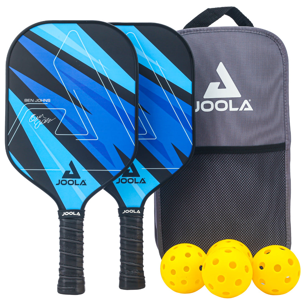 JOOLA ベン・ジョンズ ブルー ライトニング ピックルボール パドル セット (JOOLA Ben Johns Blue Lightning Pickleball Paddle Set)