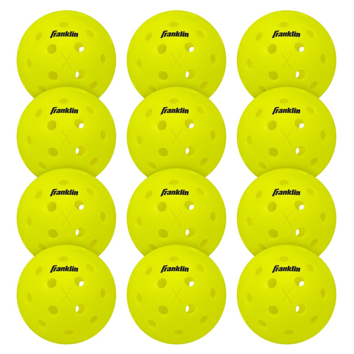Franklin X-40 屋外用ピックルボール（X-40 Outdoor Pickleballs）3/12/100 Packs